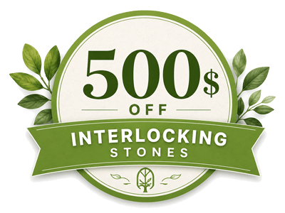 500$ off interlocking stones badge