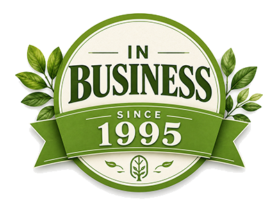 In Business Since 1995 badge